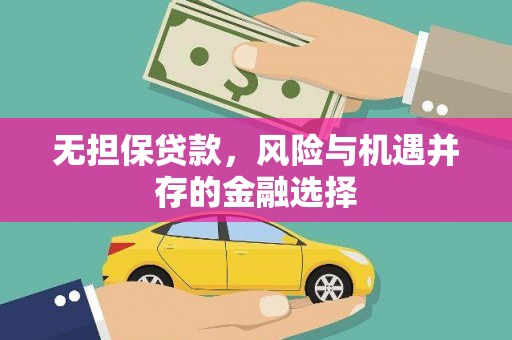 沈河无担保贷款，风险与机遇并存的金融选择