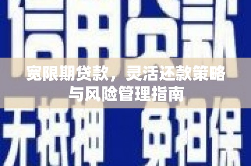 沈河宽限期贷款，灵活还款策略与风险管理指南