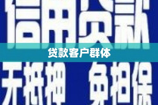 沈河贷款客户群体