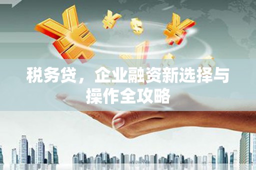 沈河税务贷，企业融资新选择与操作全攻略