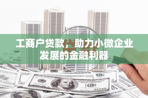沈河工商户贷款，助力小微企业发展的金融利器