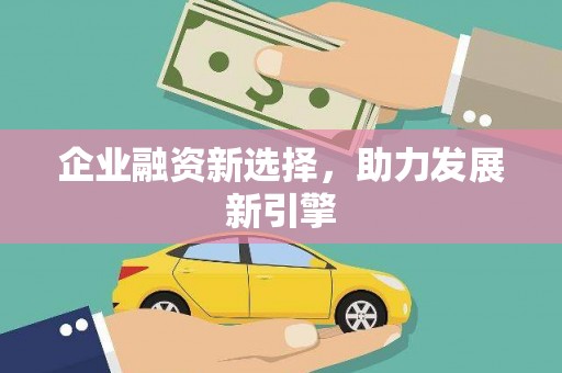 沈河企业融资新选择，助力发展新引擎