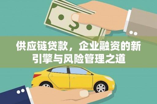 沈河供应链贷款，企业融资的新引擎与风险管理之道