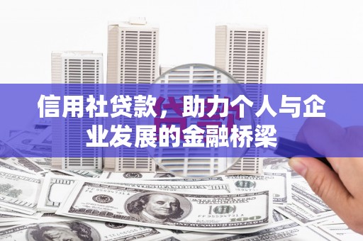 沈河信用社贷款，助力个人与企业发展的金融桥梁