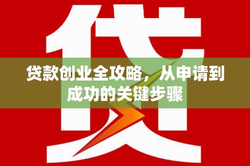 沈河贷款创业全攻略，从申请到成功的关键步骤