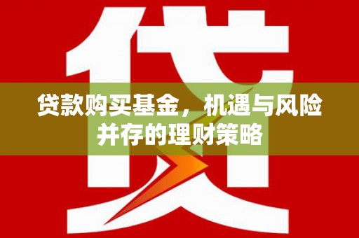 沈河贷款购买基金，机遇与风险并存的理财策略