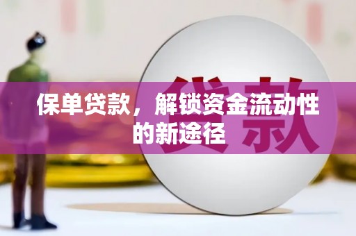 沈河保单贷款，解锁资金流动性的新途径