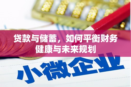 沈河贷款与储蓄，如何平衡财务健康与未来规划