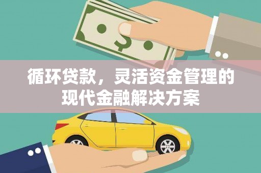 沈河循环贷款，灵活资金管理的现代金融解决方案