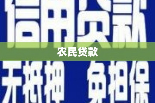 沈河农民贷款