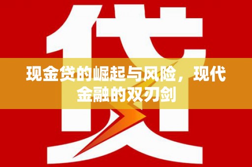 沈河现金贷的崛起与风险，现代金融的双刃剑