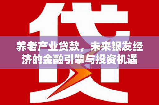 沈河养老产业贷款，未来银发经济的金融引擎与投资机遇