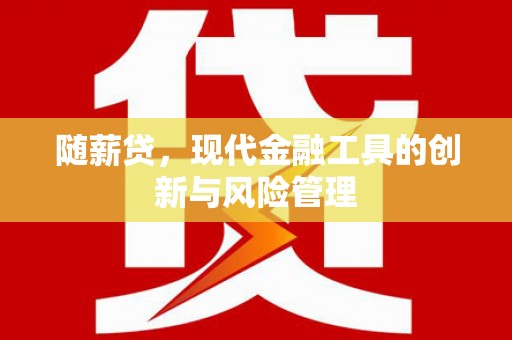 沈河随薪贷，现代金融工具的创新与风险管理