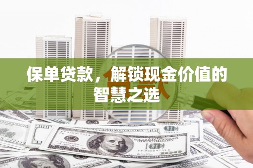 沈河保单贷款，解锁现金价值的智慧之选
