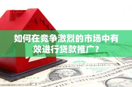 沈河如何在竞争激烈的市场中有效进行贷款推广？