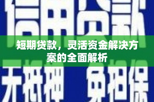 沈河短期贷款，灵活资金解决方案的全面解析
