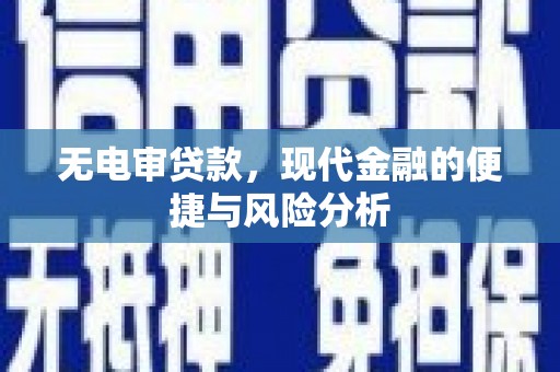 沈河无电审贷款，现代金融的便捷与风险分析