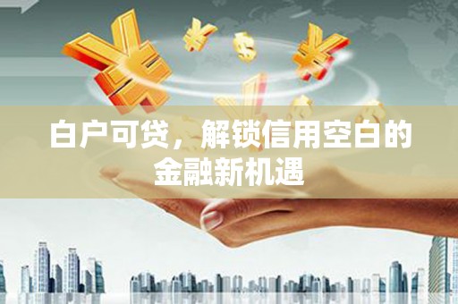 沈河白户可贷，解锁信用空白的金融新机遇