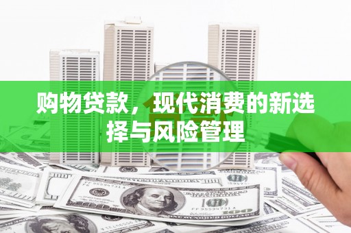 沈河购物贷款，现代消费的新选择与风险管理