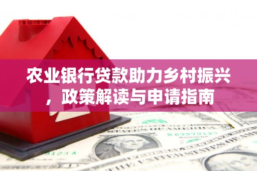 沈河农业银行贷款助力乡村振兴，政策解读与申请指南
