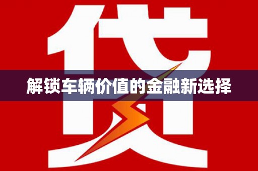 沈河解锁车辆价值的金融新选择