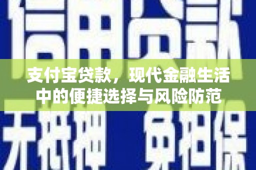 沈河支付宝贷款，现代金融生活中的便捷选择与风险防范