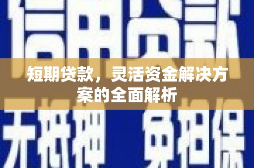 沈河短期贷款，灵活资金解决方案的全面解析