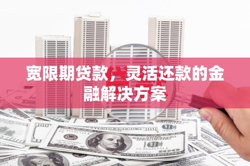 沈河宽限期贷款，灵活还款的金融解决方案