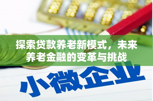 沈河探索贷款养老新模式，未来养老金融的变革与挑战