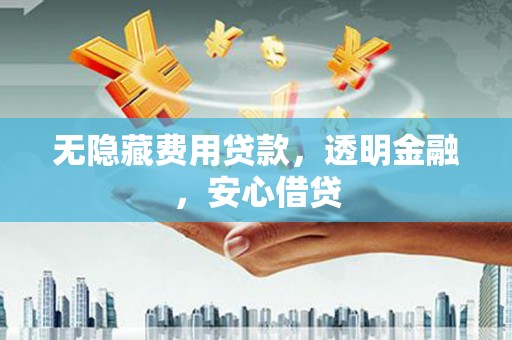 沈河无隐藏费用贷款，透明金融，安心借贷