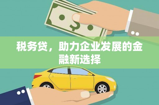沈河税务贷，助力企业发展的金融新选择