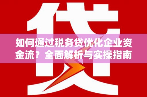 沈河如何通过税务贷优化企业资金流？全面解析与实操指南