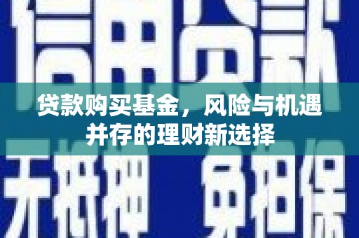 沈河贷款购买基金，风险与机遇并存的理财新选择