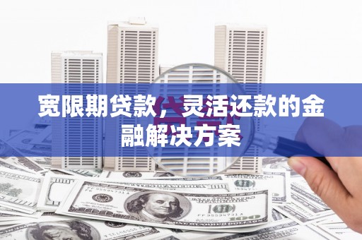 沈河宽限期贷款，灵活还款的金融解决方案