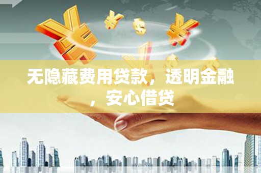 沈河无隐藏费用贷款，透明金融，安心借贷