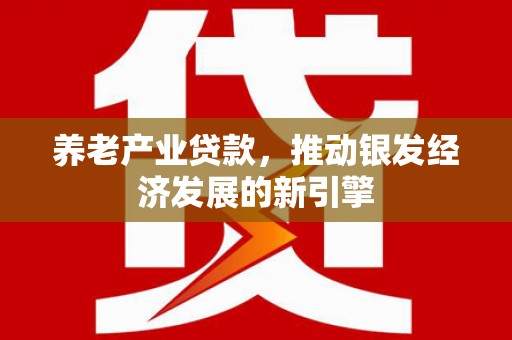 沈河养老产业贷款，推动银发经济发展的新引擎