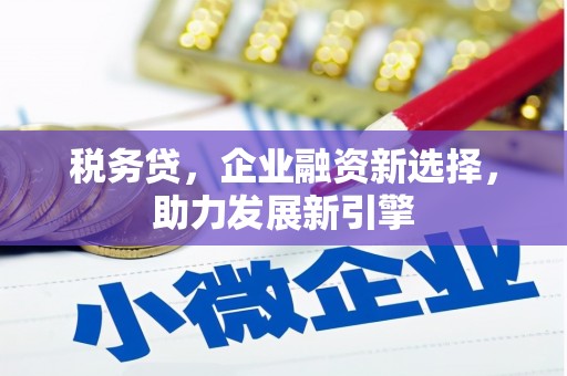 沈河税务贷，企业融资新选择，助力发展新引擎