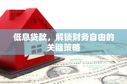 沈河低息贷款，解锁财务自由的关键策略