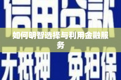沈河如何明智选择与利用金融服务