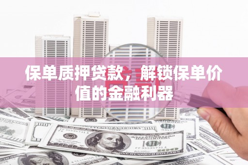 沈河保单质押贷款，解锁保单价值的金融利器