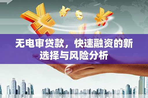 沈河无电审贷款，快速融资的新选择与风险分析