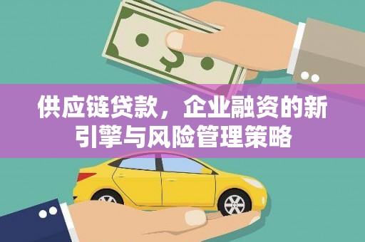 沈河供应链贷款，企业融资的新引擎与风险管理策略