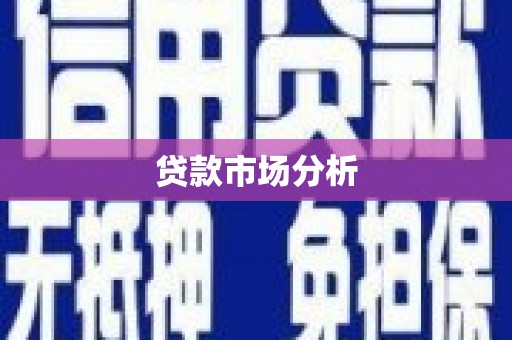 沈河贷款市场分析