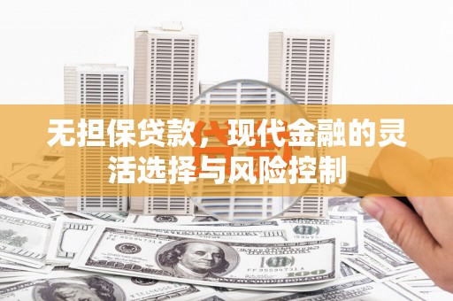 沈河无担保贷款，现代金融的灵活选择与风险控制