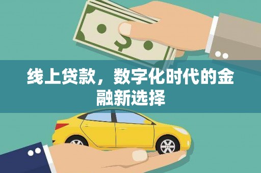 沈河线上贷款，数字化时代的金融新选择