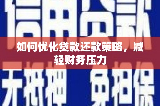沈河如何优化贷款还款策略，减轻财务压力