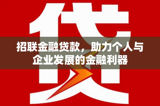 沈河招联金融贷款，助力个人与企业发展的金融利器