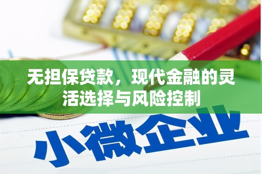 沈河无担保贷款，现代金融的灵活选择与风险控制