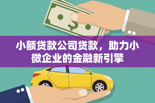 沈河小额贷款公司贷款，助力小微企业的金融新引擎