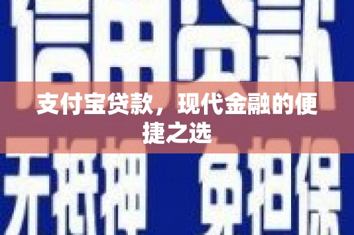 沈河支付宝贷款，现代金融的便捷之选